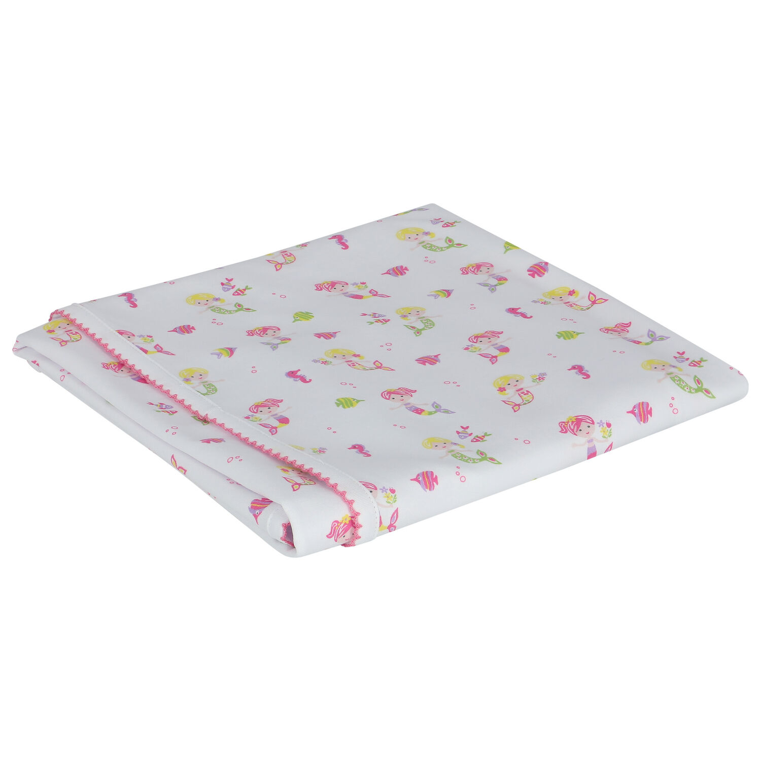 Baby Girls White Mermaids Blanket, 1, hi-res image number null