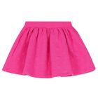 Girl Aqua & Pink Logo Heart Skirt Set, 1, hi-res
