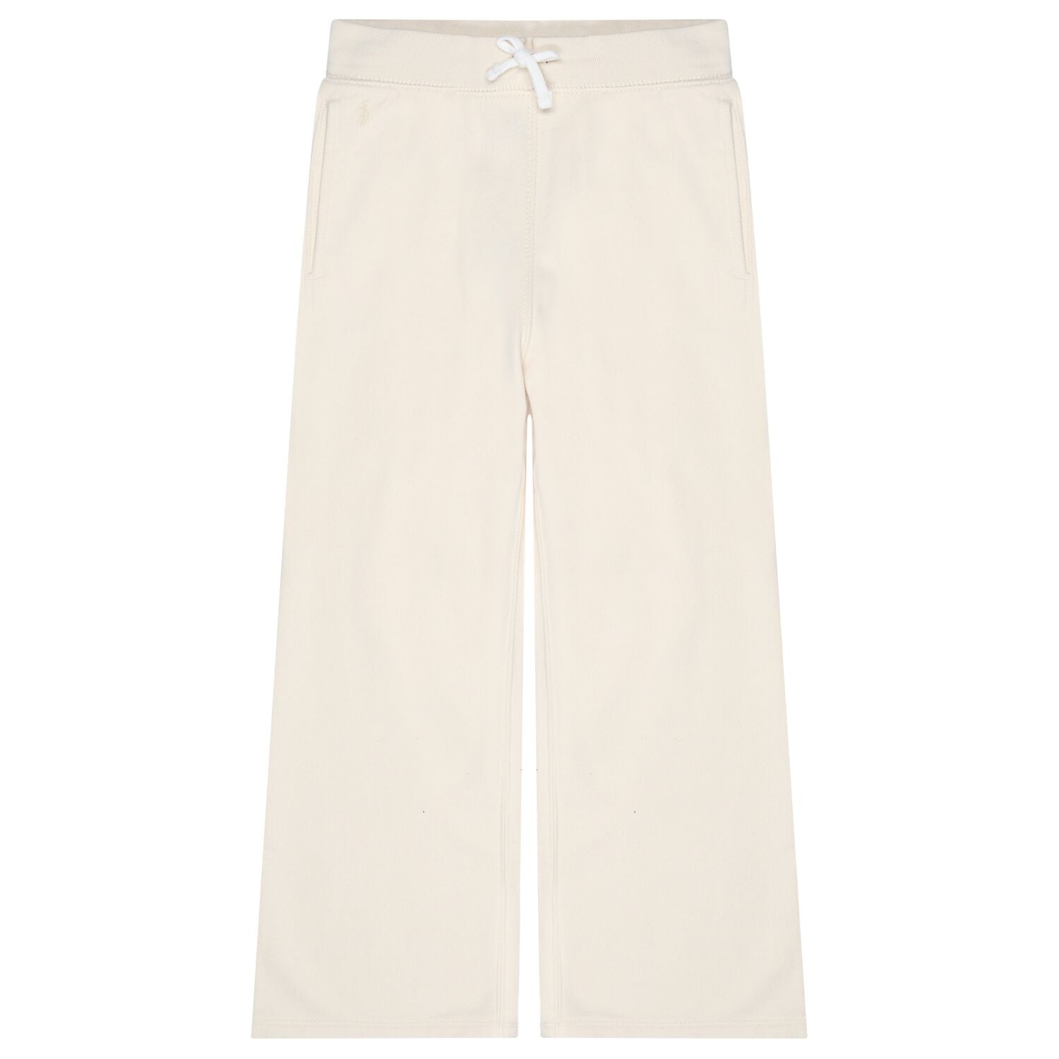 Girls Ivory Logo Trousers, 1, hi-res