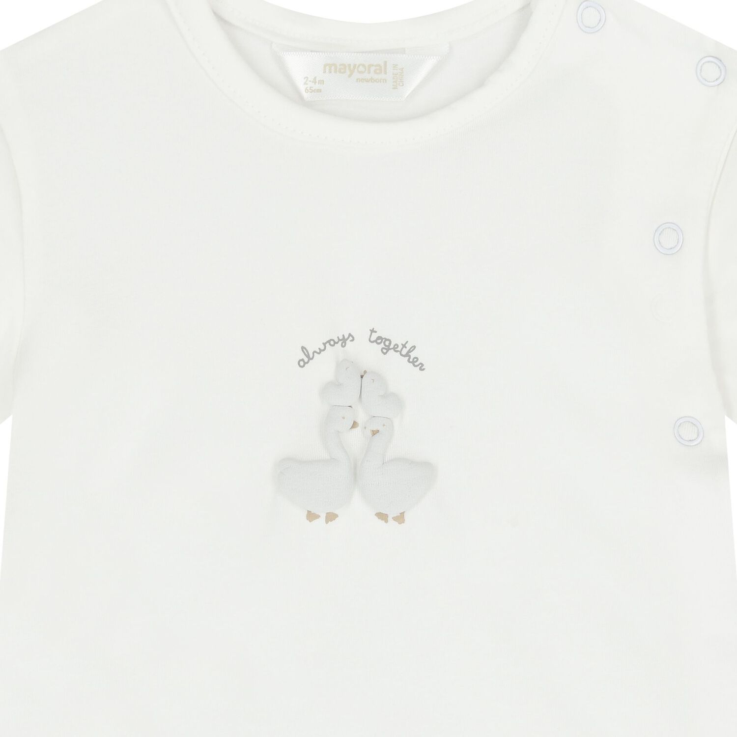 Ivory & Grey Baby Tracksuit Set ( 3 Piece ), 1, hi-res