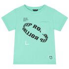 Boys Green & Grey Shorts Set, 2, hi-res