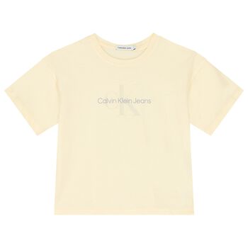 Girls Yellow Logo T-Shirt