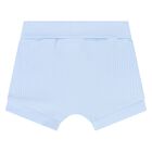 Baby Boys Blue & White Shorts Set, 2, hi-res
