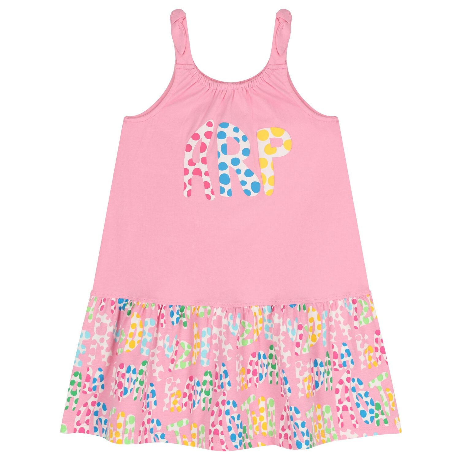 Girls Pink Logo Dress, 1, hi-res