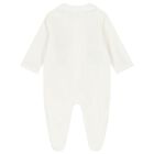 Ivory Embroidered Animal Babygrow, 1, hi-res