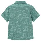 Boys Green Motorbike Shirt, 1, hi-res