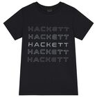 تيشيرت اولاد بالشعار باللون الاسود , 2, hi-res