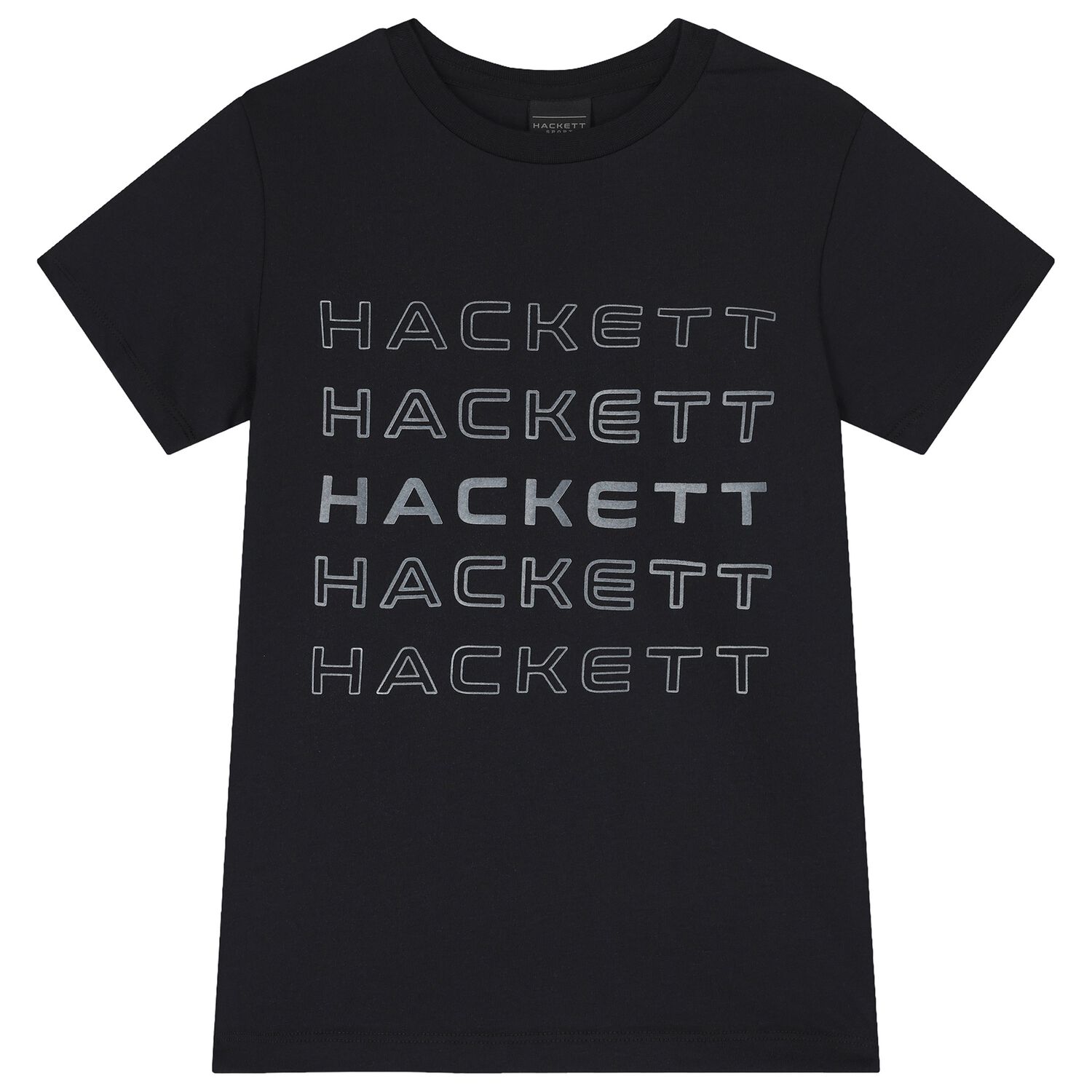 تيشيرت اولاد بالشعار باللون الاسود , 2, hi-res image number null