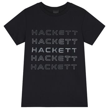 تيشيرت اولاد بالشعار باللون الاسود 