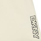 شورت  بالشعار باللون العاجى, 1, hi-res