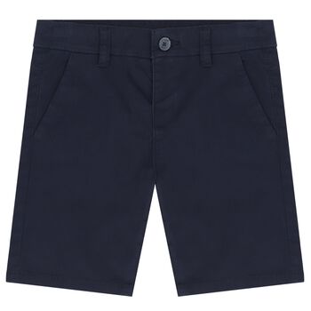 Boys Navy Blue Chino Shorts