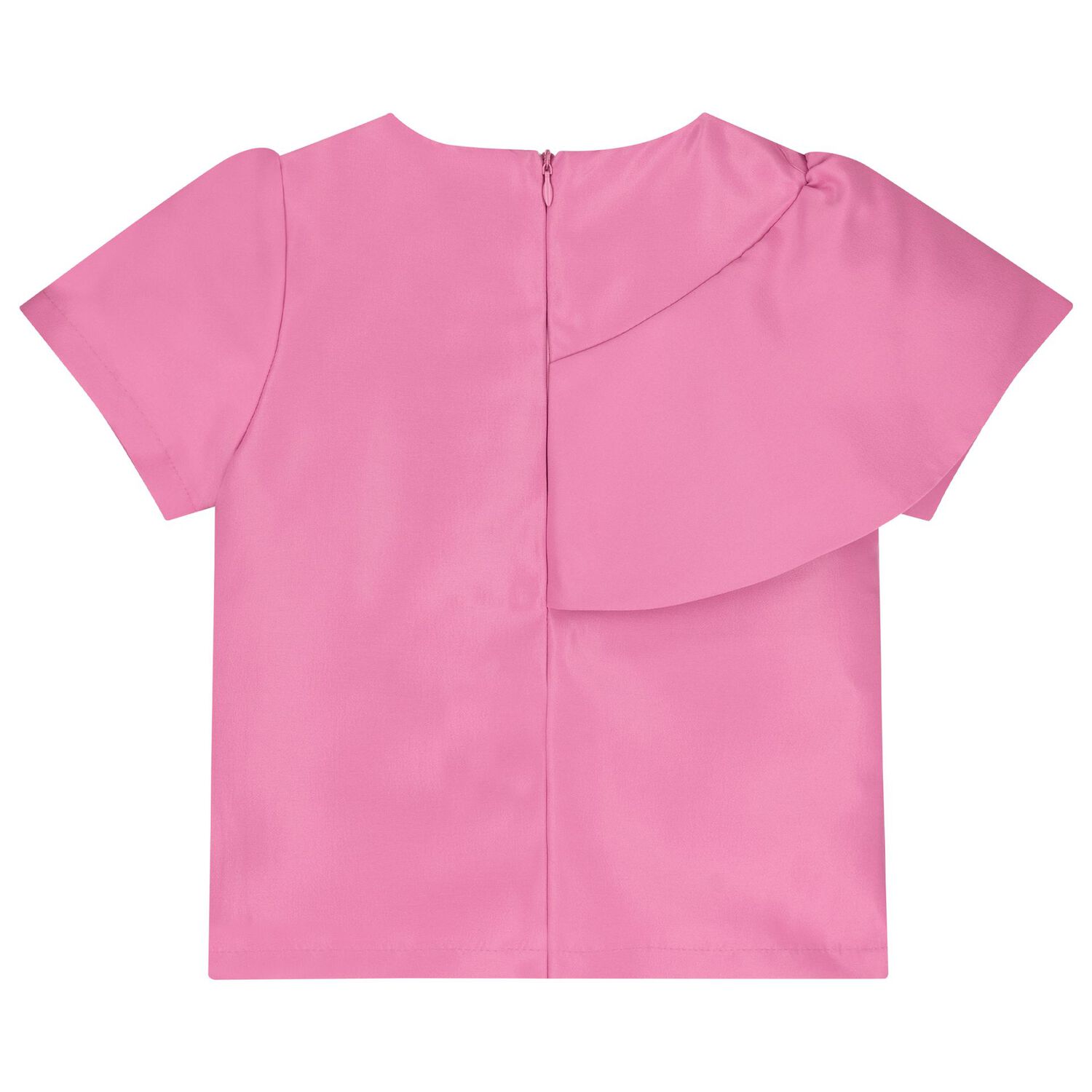 طقم تنورة بناتي باللون الوردي و الابيض  مزين بالزهور, 2, hi-res