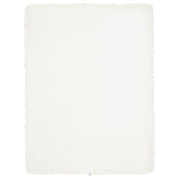 Ivory Teddy Bear Baby Blanket