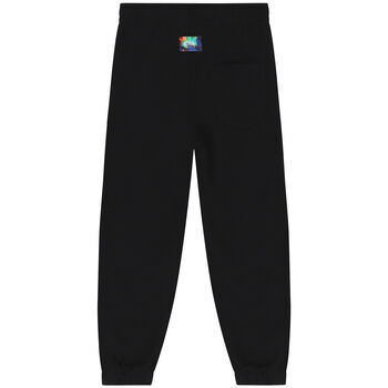 Boys Black Logo Joggers