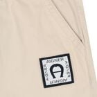 Younger Boys Beige Logo Shorts, 2, hi-res