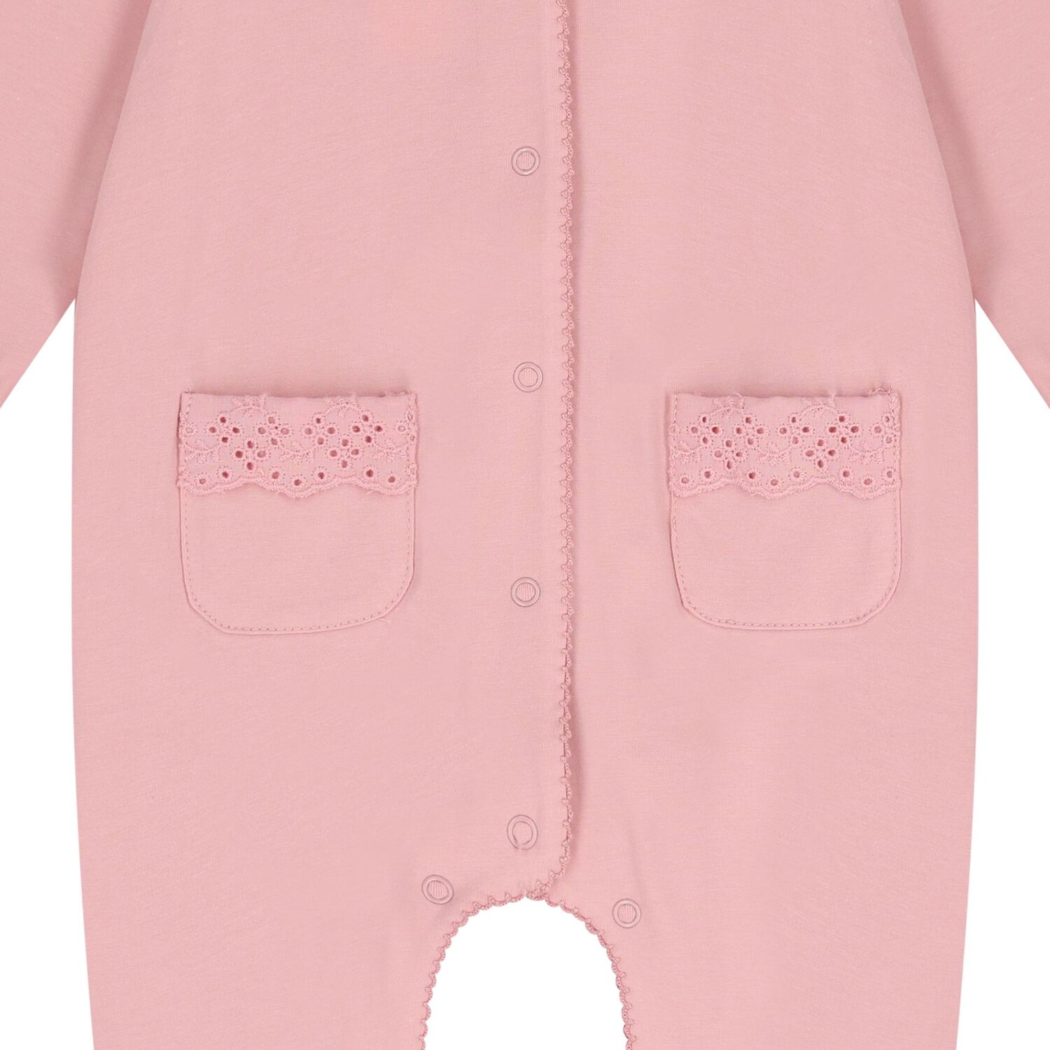 Baby Girls White & Pink Apple Babygrow ( 2-Pack ), 2, hi-res