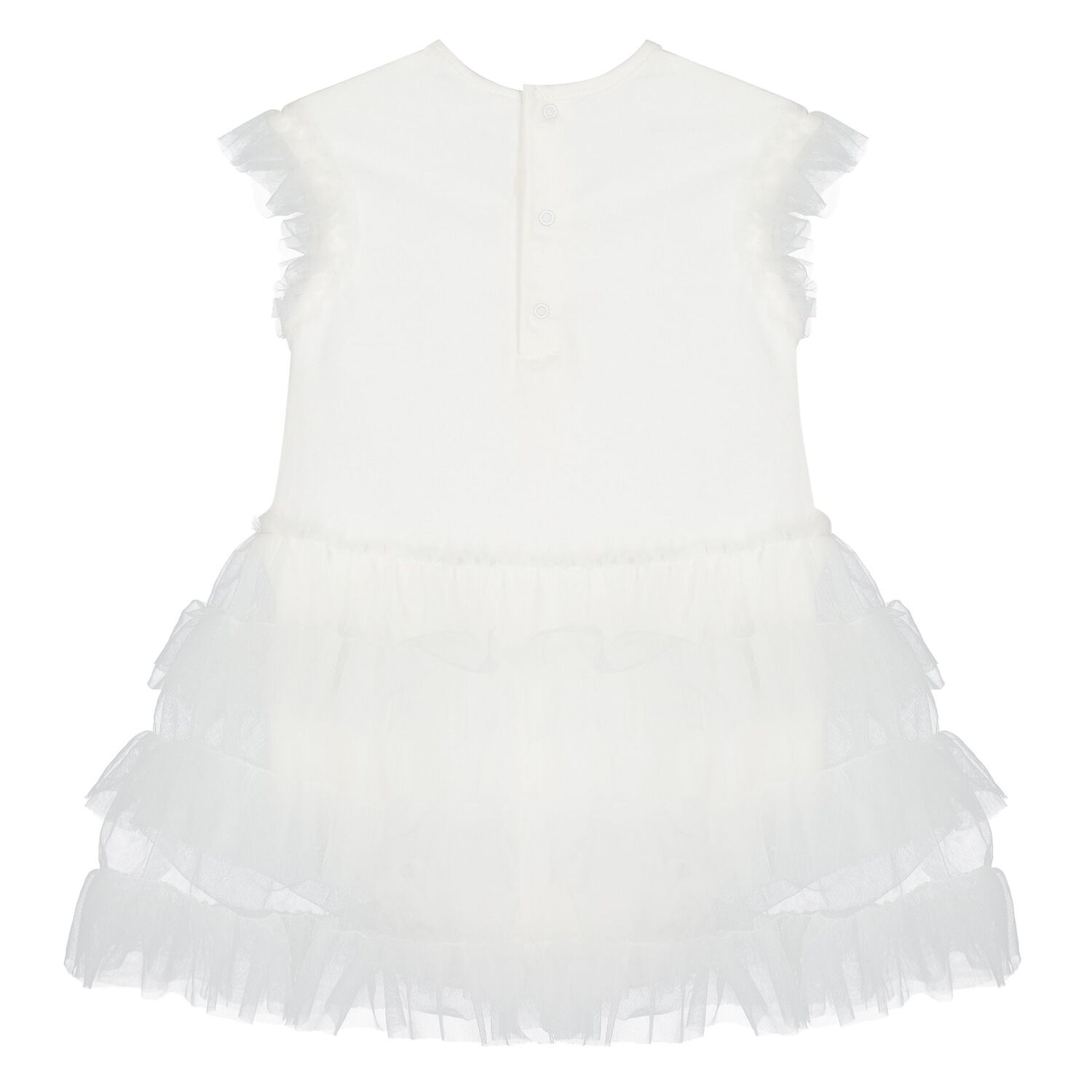 Baby Girls White Tutu Dress Set, 2, hi-res
