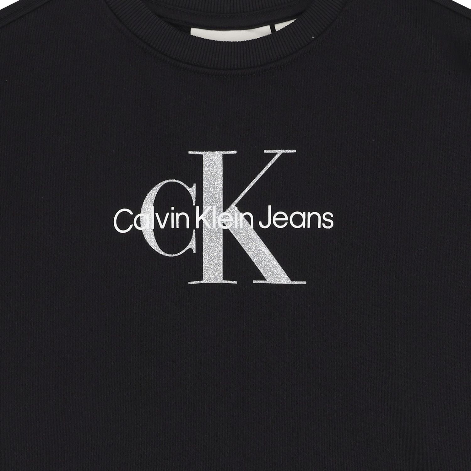 Girls Black Logo Sweatshirt, 1, hi-res image number null