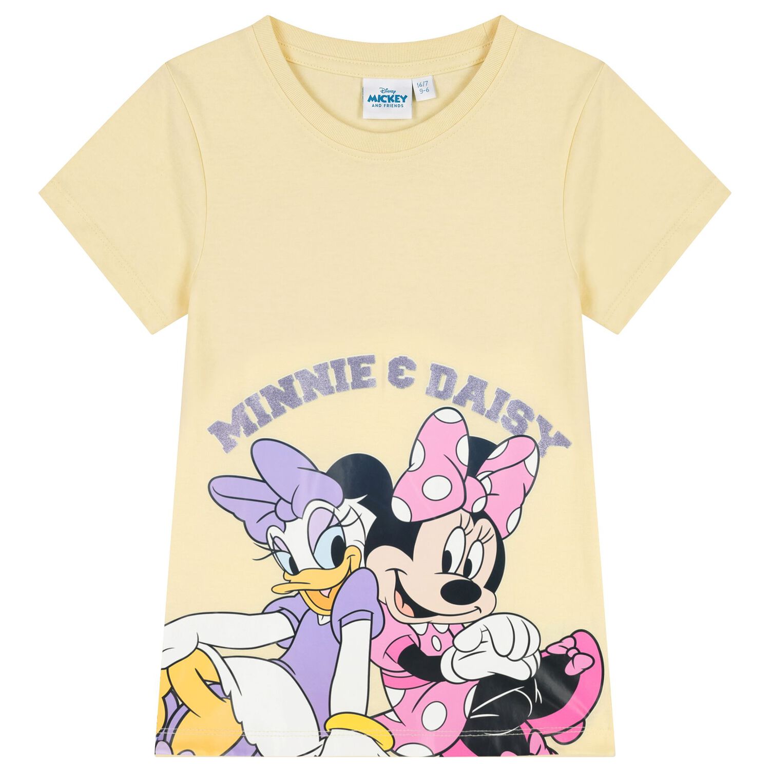 Girls Yellow Disney Minnie Mouse & Daisy Shorts Set, 1, hi-res