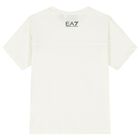 Boys Ivory Logo T-Shirt, 1, hi-res