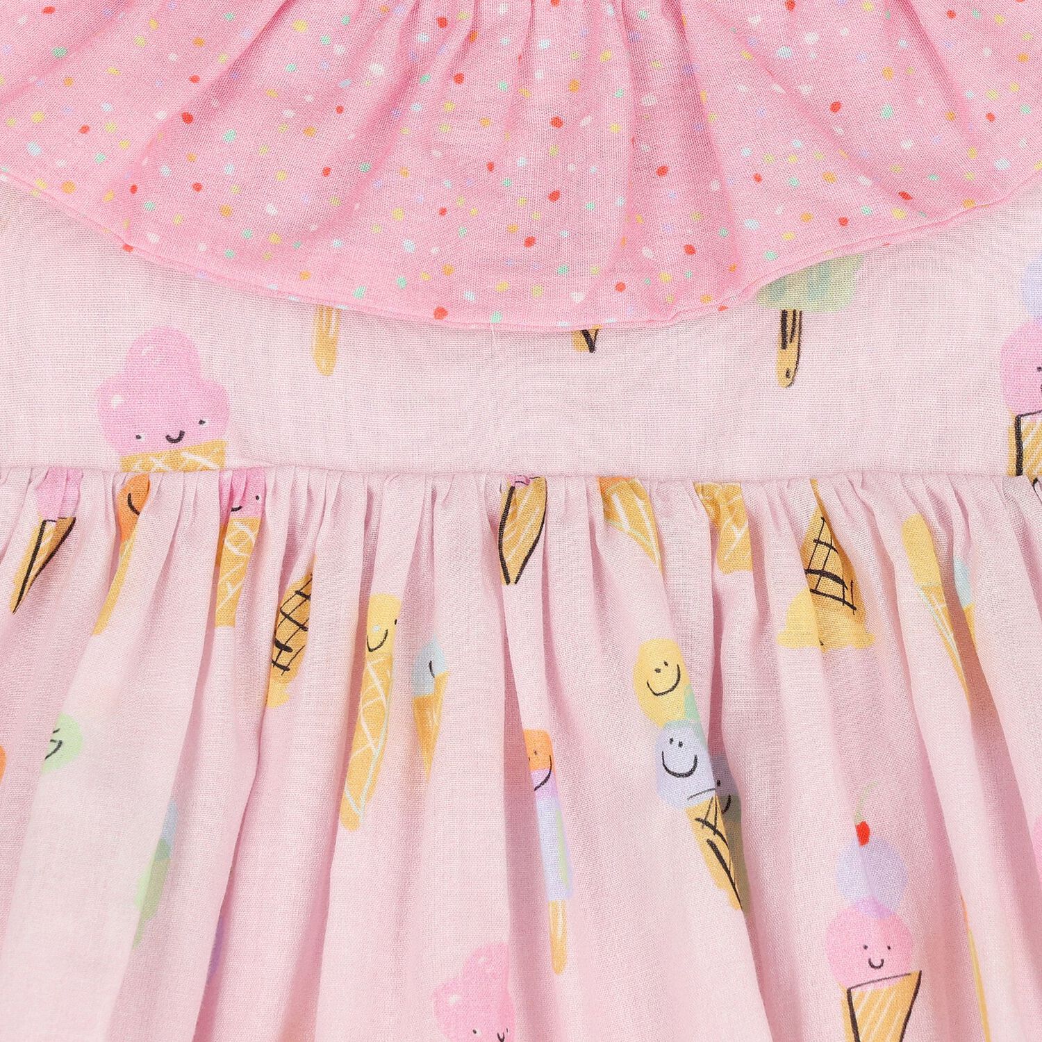 Younger Girls Pink Ice Cream Dress, 1, hi-res image number null