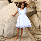 فستان بنات مطرز باللون الأبيض, 1, hi-res