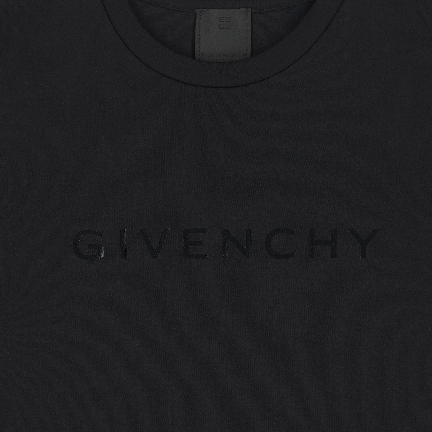 Girls Black Logo Dress, 1, hi-res