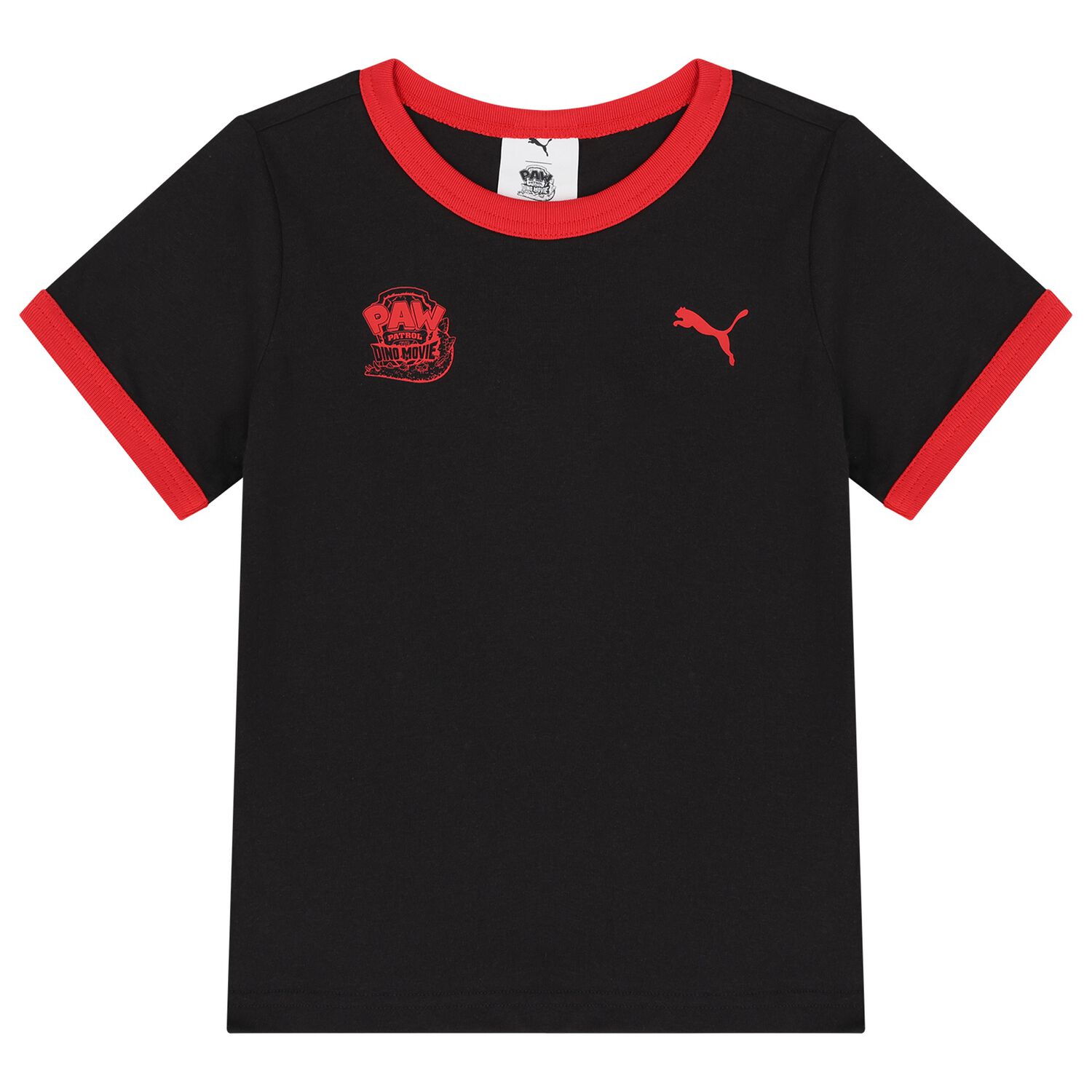 Boys Black & Red Logo Paw Patrol T-Shirt, 1, hi-res