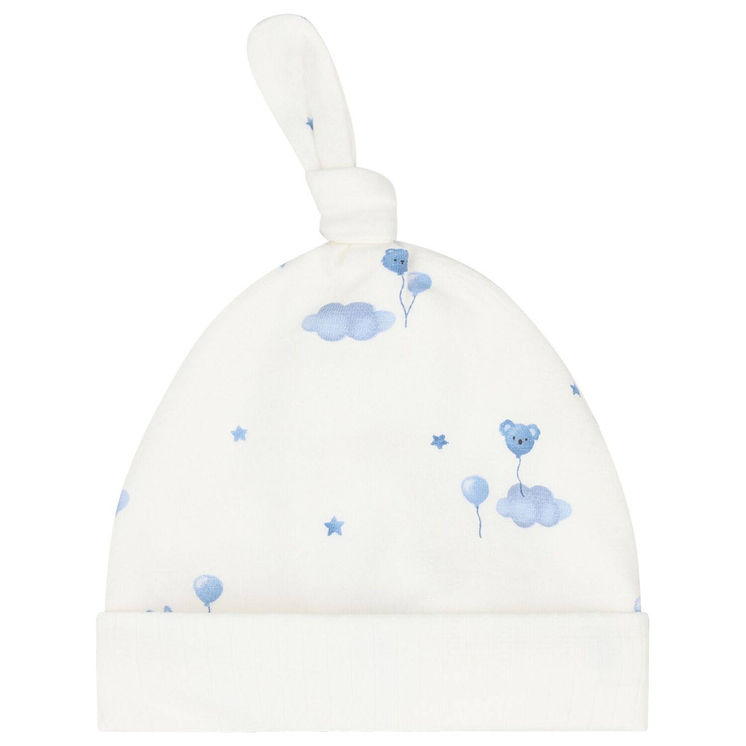 Baby Boys Ivory & Blue Balloon 2 Piece Babygrow Set, 1, hi-res