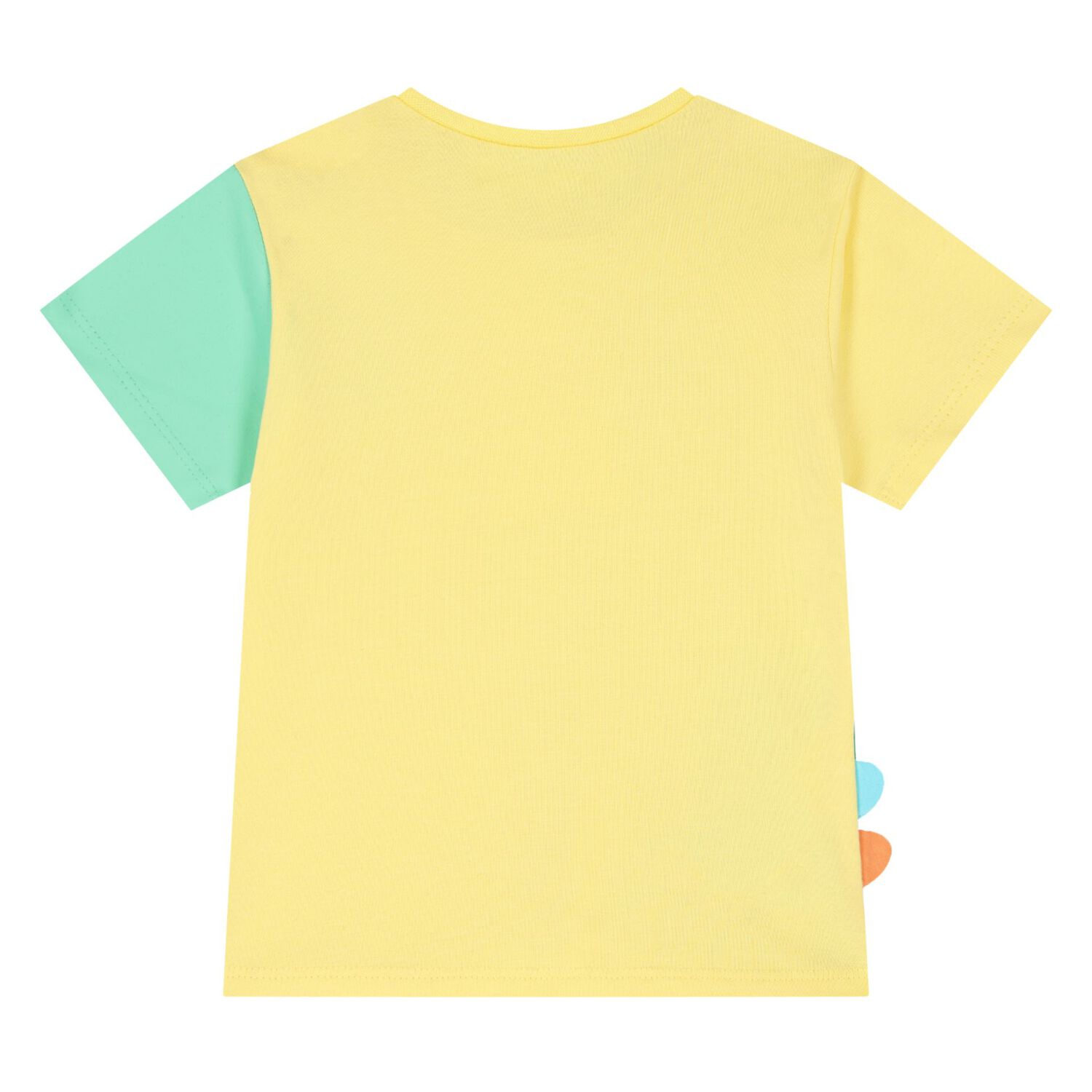 تيشرت اولاد بطبعة الديناصور باللون الاصفر, 1, hi-res