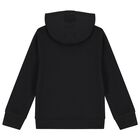 بدلة رياضية أولاد بالشعار باللون الأسود, 1, hi-res