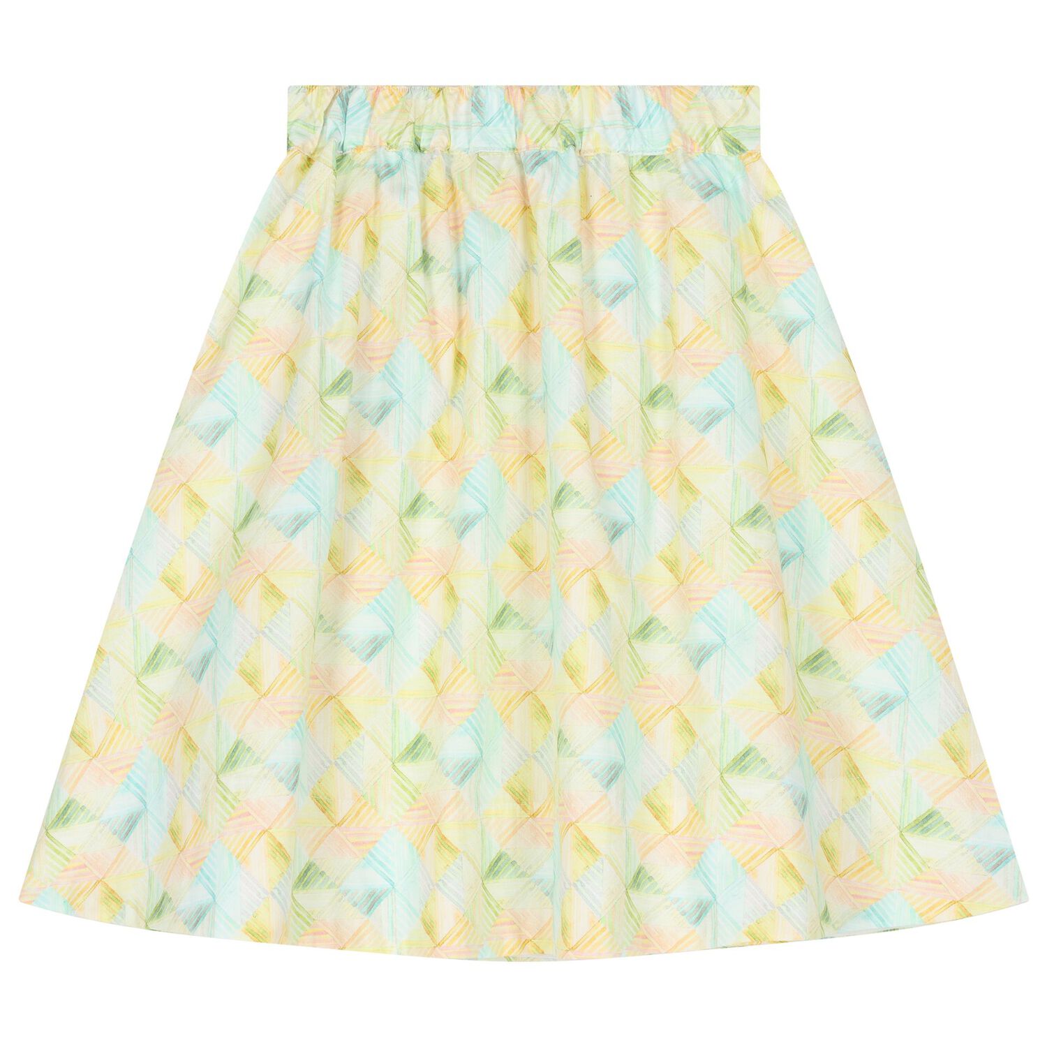 Girls Green & Blue Logo Skirt, 1, hi-res image number null