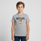 تيشيرت بشعار تيدي باللون الرمادي, 7, hi-res