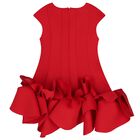 Girl Red Petal Dress, 1, hi-res