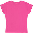 تيشيرت بطبعة فهد باللون الوردي للبنات, 1, hi-res