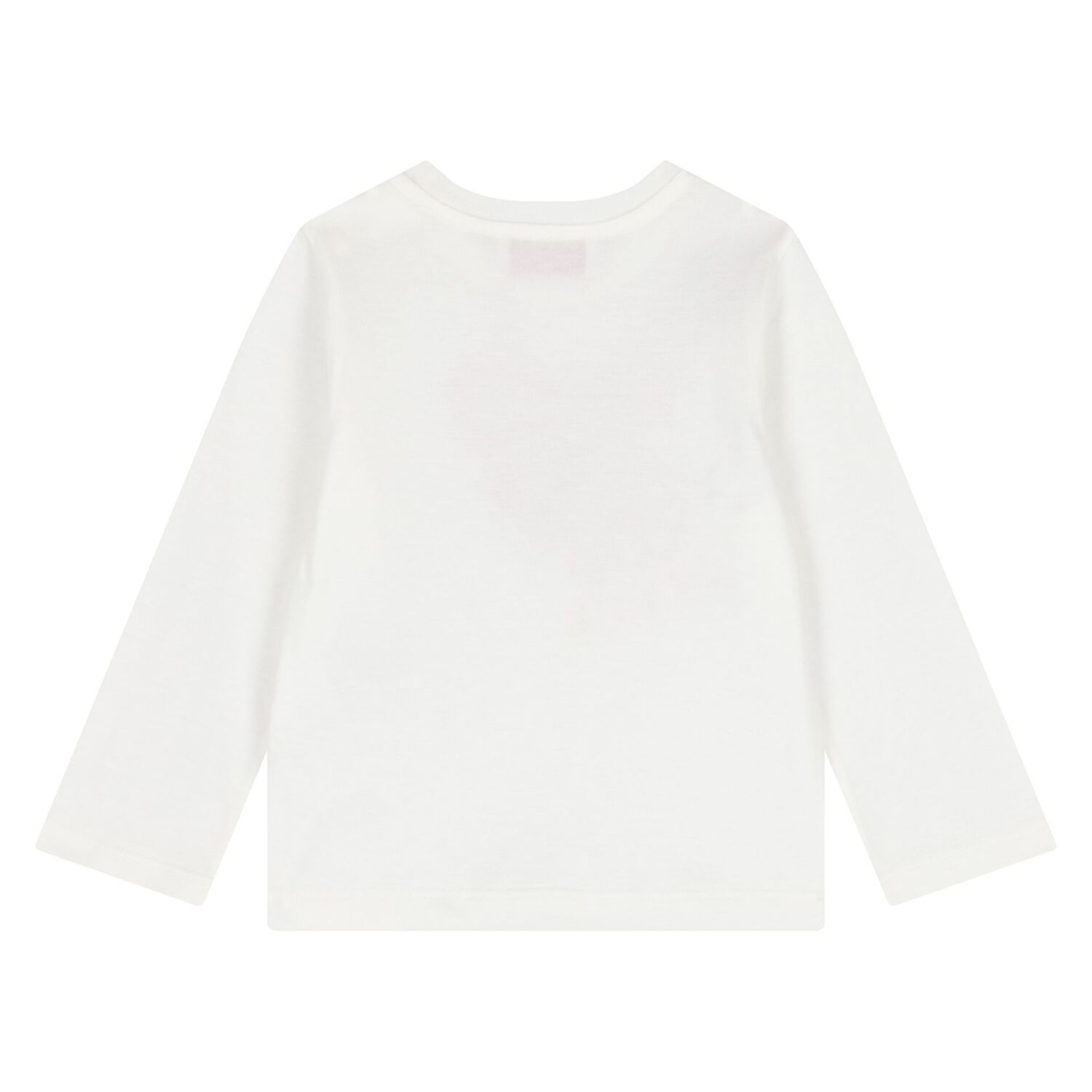 تيشيرت للبنات الصغيرات باللون العاجي والوردي مزين بزهرة الأوركيد, 1, hi-res