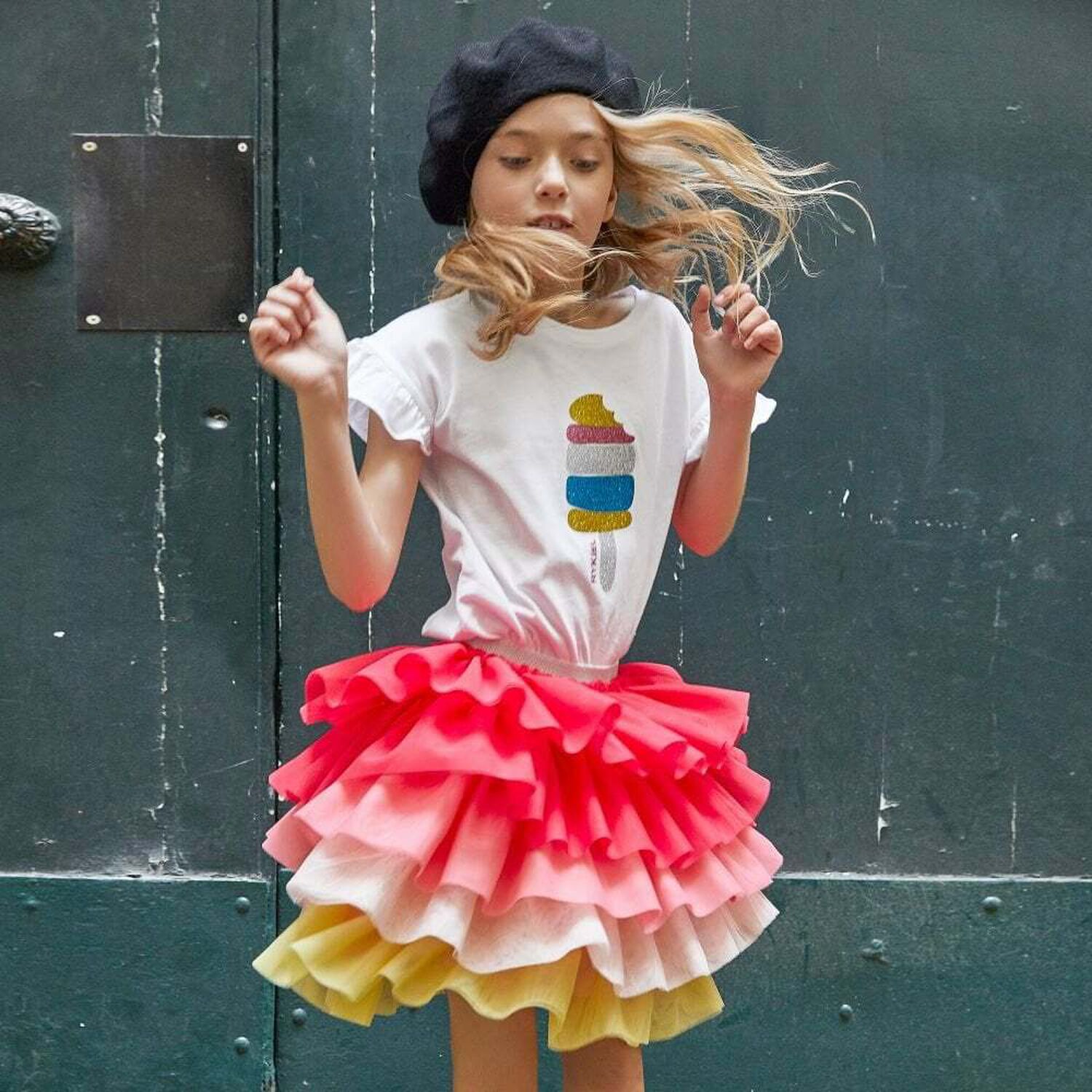 تنورة ايسترمتعددة الالوان للبنات, 1, hi-res image number null