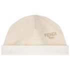 Beige & Ivory Logo Babygrow Gift Set , 3, hi-res