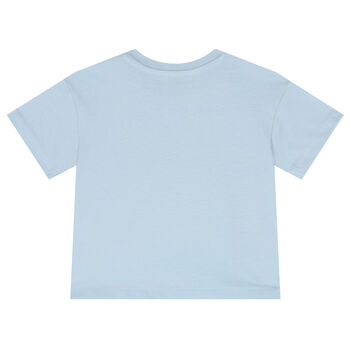Younger Boys Blue Varsity Tiger T-Shirt