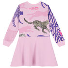 فستان بالشعار باللون الوردي, 1, hi-res