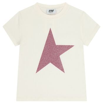 Girls Ivory Star T-Shirt