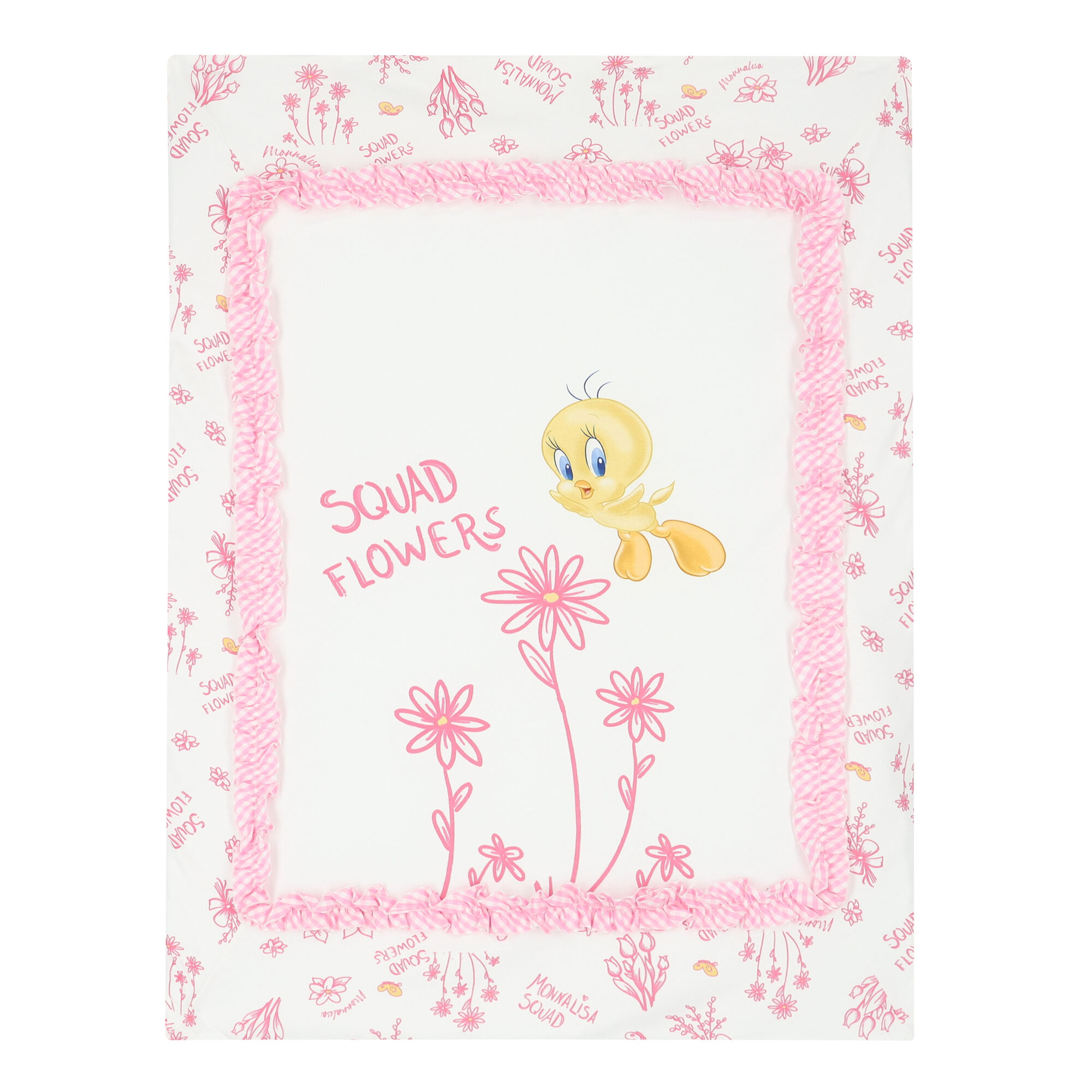 Monnalisa Baby Girls White Pink Tweety Bird Blanket Junior Couture QA