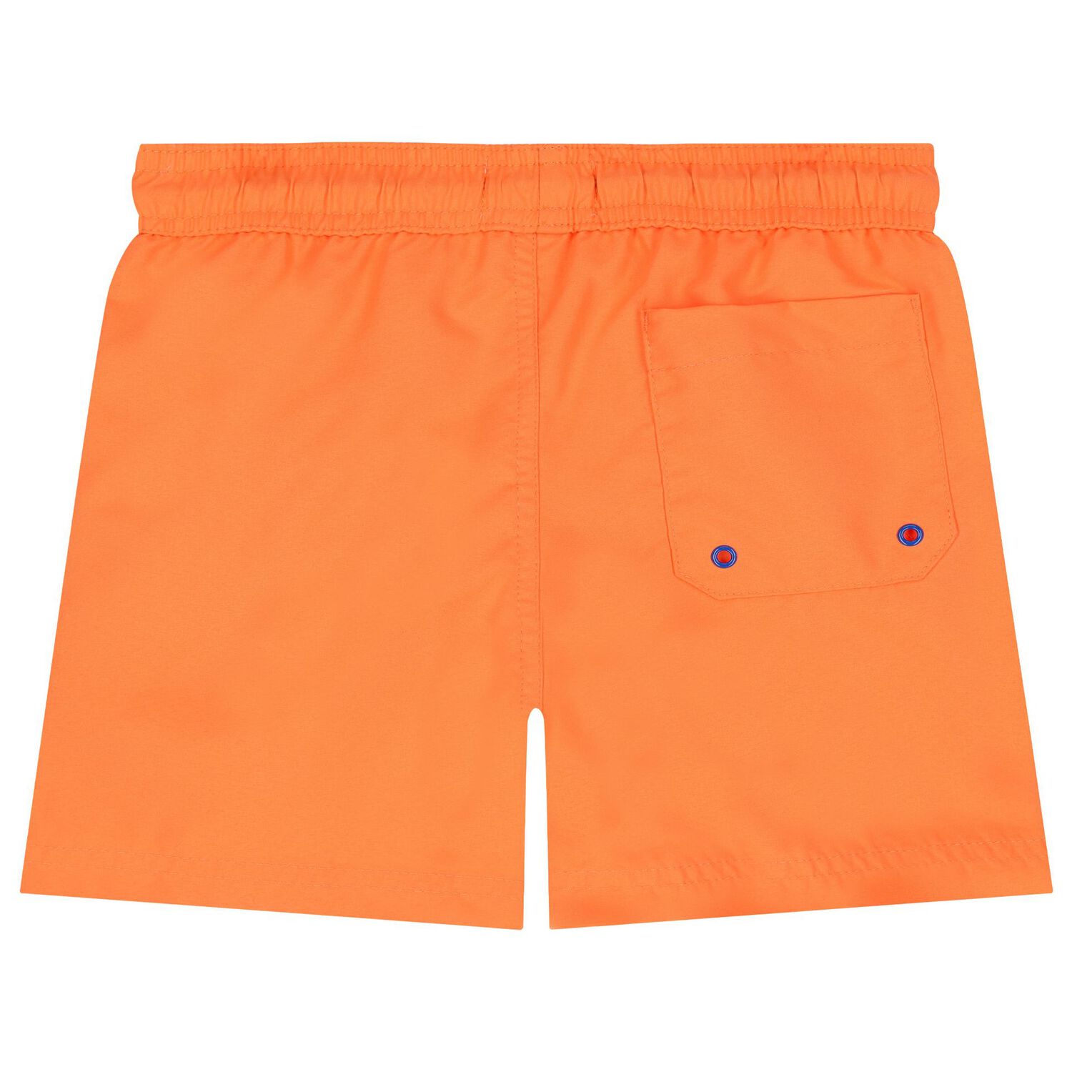 Boys Orange Logo Swim Shorts, 1, hi-res