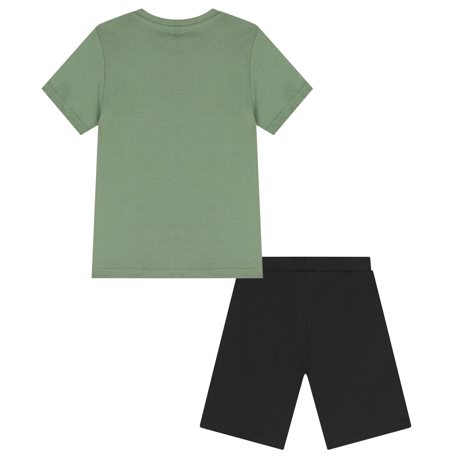 Boys Green & Black Shorts Set, 1, hi-res