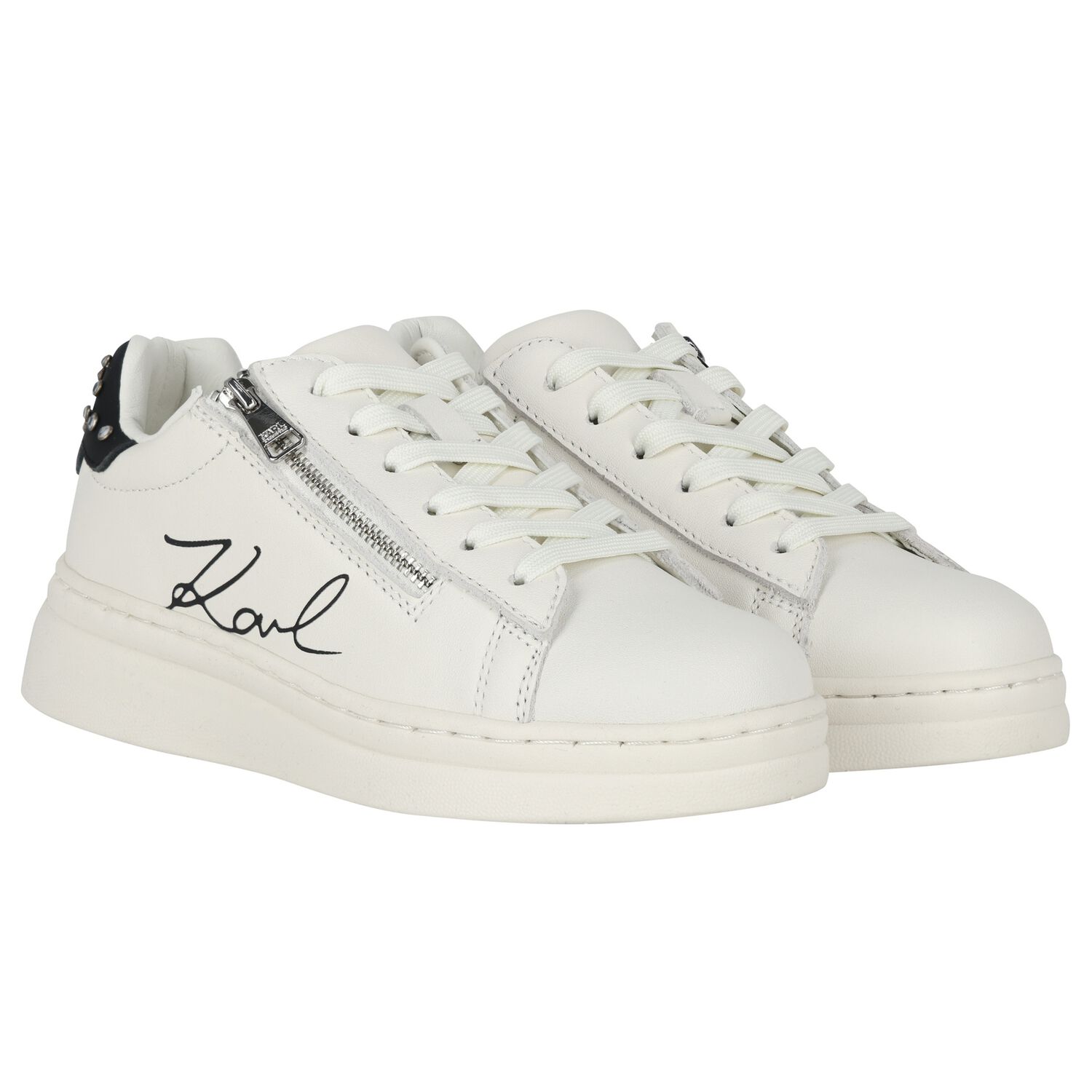 Girls Mini Me Logo Trainers, 1, hi-res
