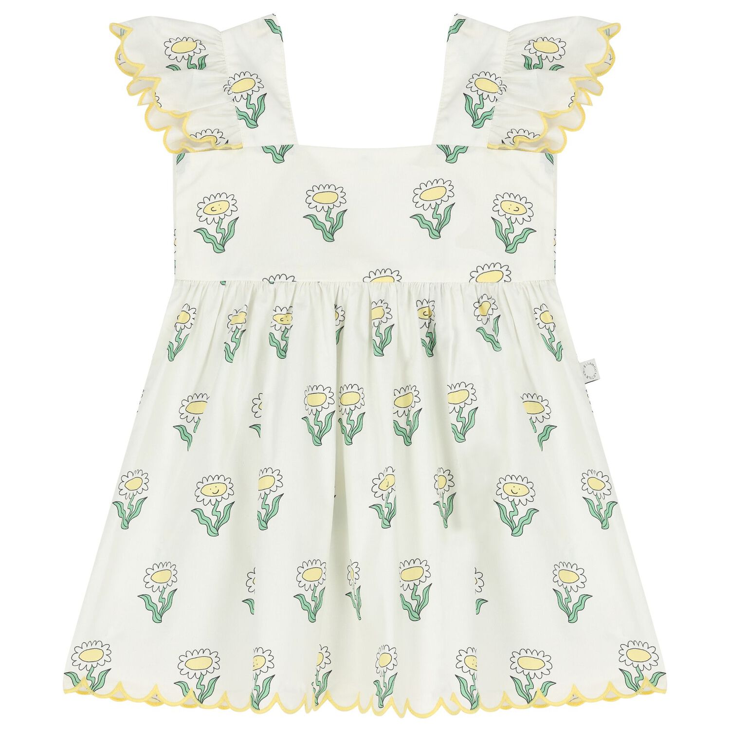 Younger Girls Ivory Daisy Dress Set, 1, hi-res image number null