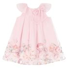 فستان بنات بطبعه الزهور باللون الوردى, 1, hi-res