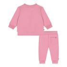 Baby Girls Pink Logo Tracksuit , 3, hi-res