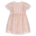 Younger Girls Pink Logo Dress, 2, hi-res