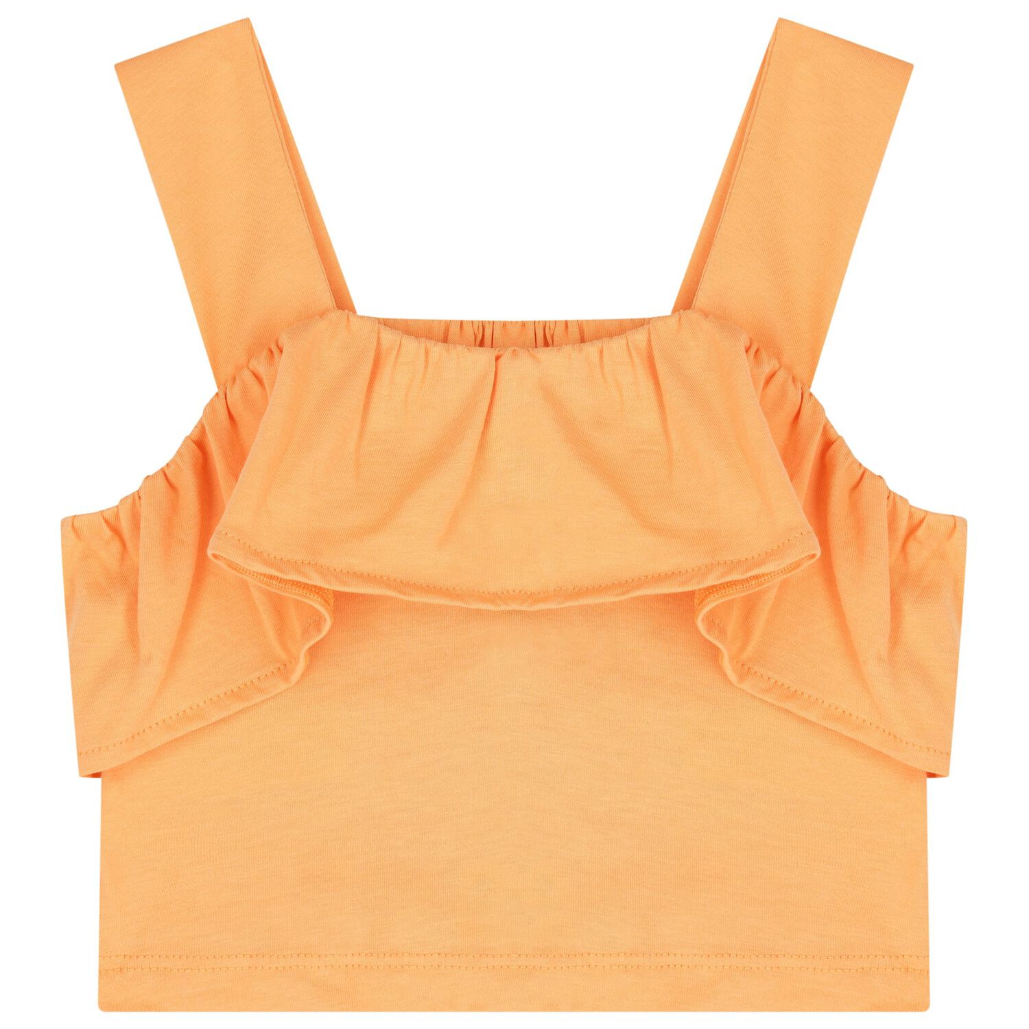 Girls Orange & Ivory Fruit Shorts Set, 1, hi-res